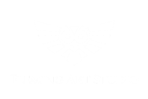 Fleming Art Studio Logo White on Clear Background